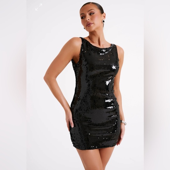 NWT meshki  sequin mini dress xs - Picture 3 of 6